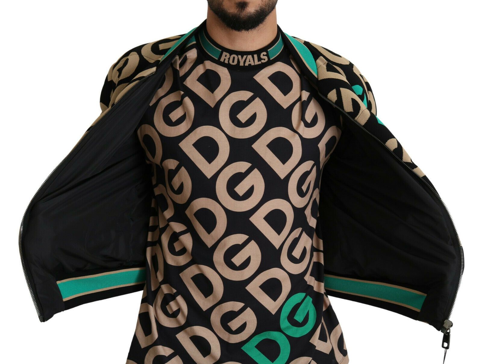 Dolce & Gabbana Iconic Printed Bomber Jacket - Exquisite Design